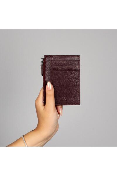 My Valice Unisex Genuine Leather Wallet and Card Holder 1823 Claret Red