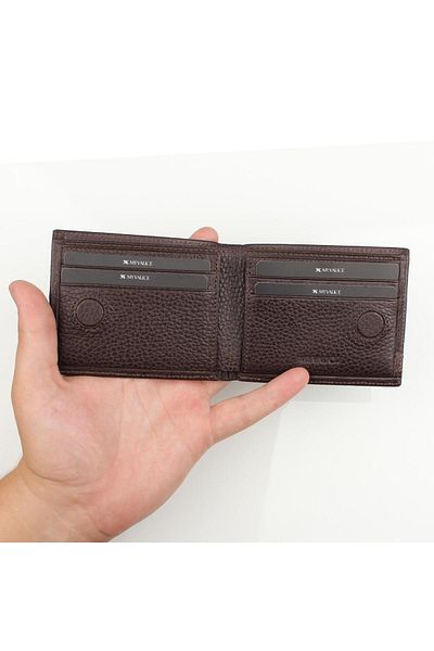 My Valice Unisex Genuine Leather Wallet and Card Holder 1822 Brown