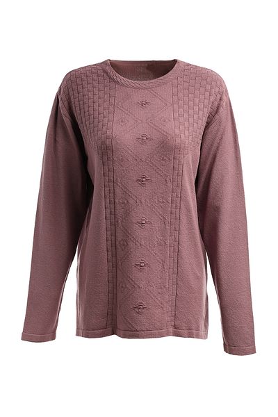 Trikolay Plus Size Patterned Knitwear Sweater