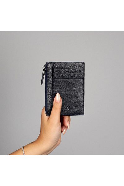 My Valice Unisex Genuine Leather Wallet and Card Holder 1823 Navy Blue