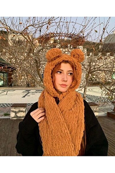 Woman Store Yumoş Atkı ve Şapka Takımı