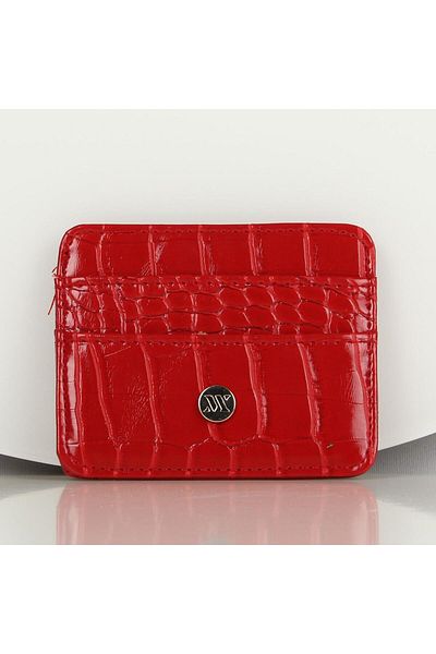 My Valice Women's Leather Wallet and Card Holder 1624 Red