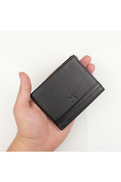 My Valice Unisex Genuine Leather Wallet and Card Holder 1822 Black