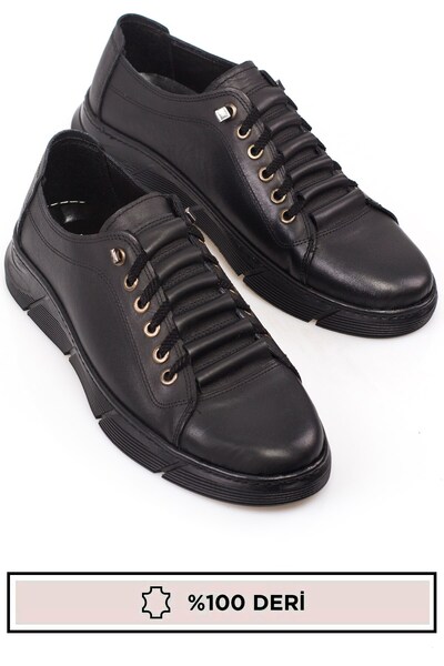 maximoda Pánské kožené boty z pravé kůže, bez tkaniček, šité, s vysokou podrážkou