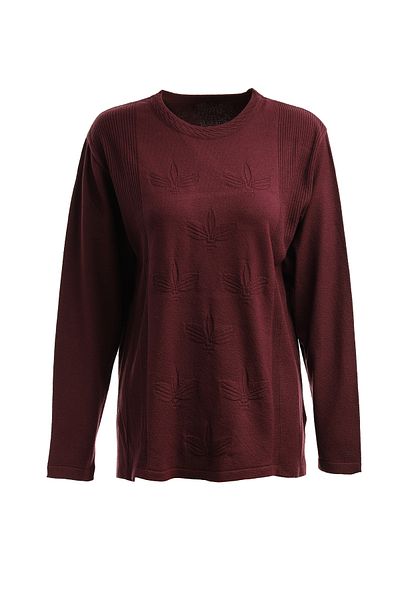 Trikolay Plus Size Patterned Knitwear Sweater
