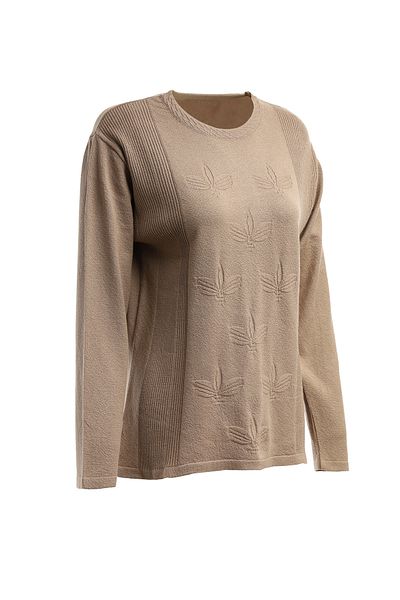 Trikolay Plus Size Patterned Knitwear Sweater