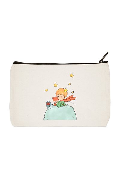 designedfy The Little Prince Printed υφασμάτινη τσάντα μακιγιάζ, θήκη για στυλό, τσάντα συμπλέκτη