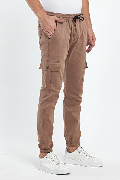 segrock Men's Cargo Pocket corded gabardine trousers