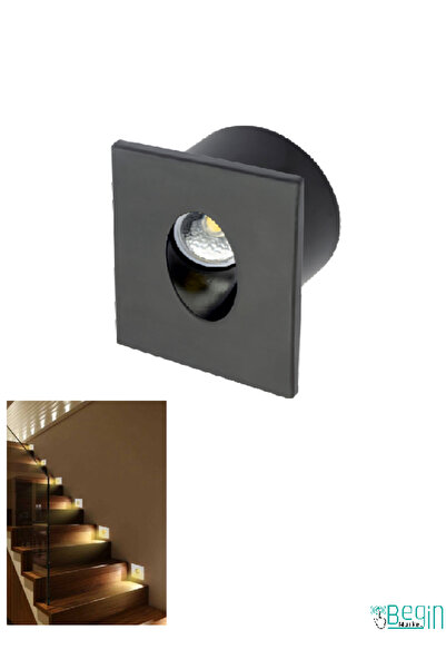 Cata LED KORİDOR ARMATÜR 1W SİYAH KASA 3000K GÜNIŞIĞI CT-5179SG