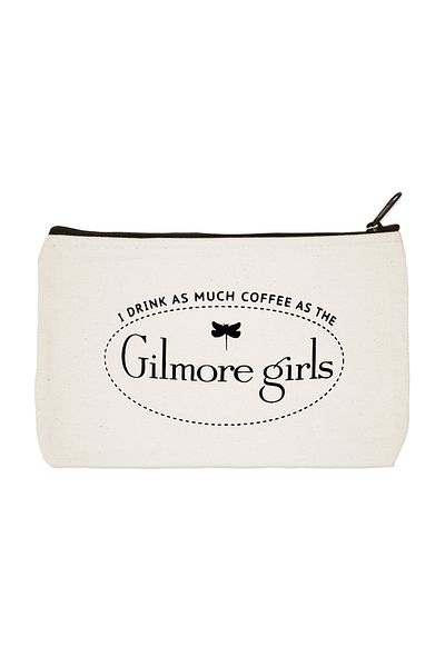 designedfy Έντυπη υφασμάτινη τσάντα μακιγιάζ Gilmore Girls, θήκη για στυλό, τσάντα χειρός