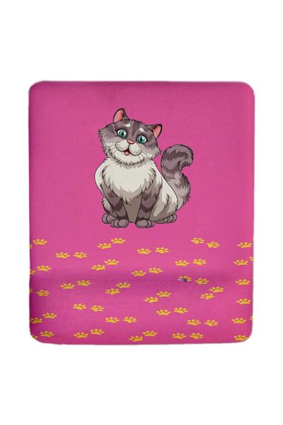 HobiShop Happy Cat Pink Wrist Support Mouse Pad