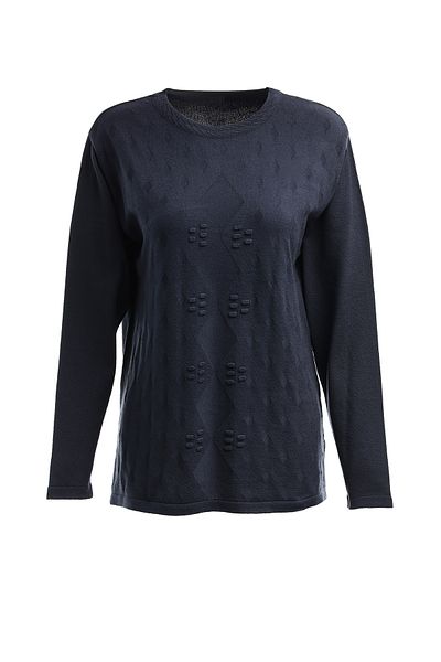 Trikolay Plus Size Patterned Knitwear Sweater