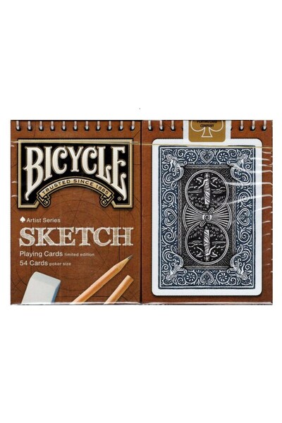 OyuncaklarÜlkesi Bicycle Sketch (Artist Series) Glided Oyun Kağıdı iskambil K...