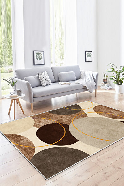 Halise Home Kaymaz Tabanlı Yıkanabilir Baskılı Yolluk Mutfak Halısı Koridor H...