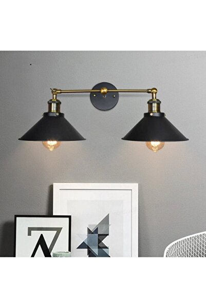 RİOLİGHT RETRO21RUSTIK3، قبعة معدنية عتيقة مزخرفة برأس متحرك بقطر: 23 سم