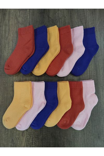 Leement socks Детски дебели хавлиени термо чорапи 12 чифта зимни чорапи