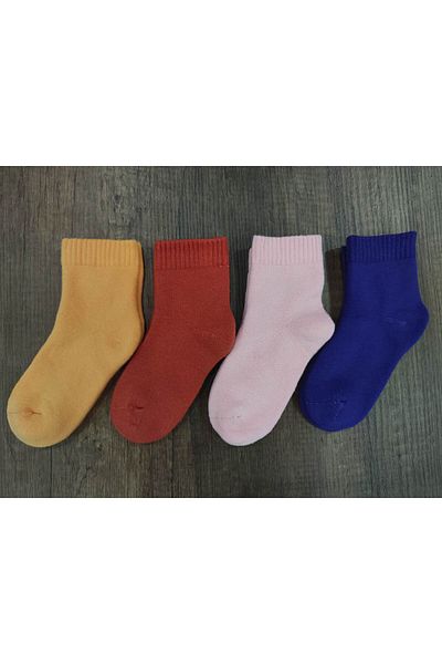 Leement socks Детски дебели хавлиени термо чорапи 4 чифта зимни чорапи