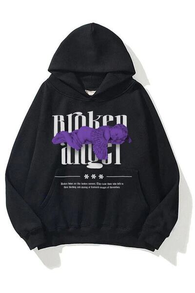 Adrift Unisex majica Broken Angel crna Trndz1374