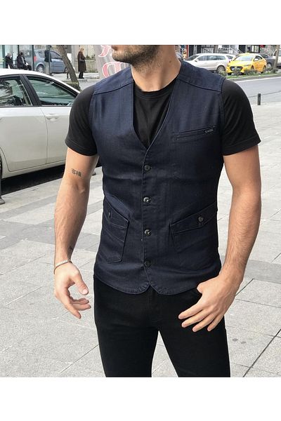 rvs moda Denim Vest