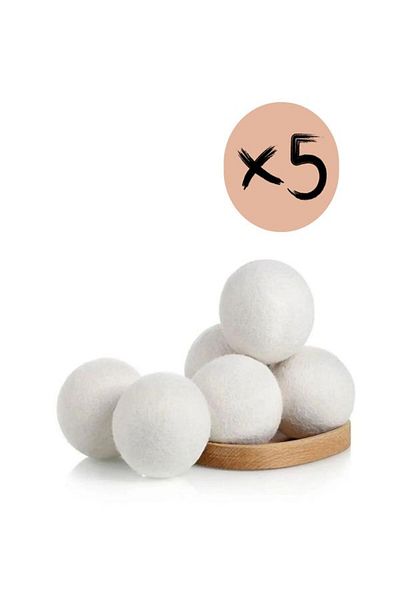 eco ball Wool Dryer Balls Natural Softener 5 Pieces Clothes Dryer Dryer Balls 7cm