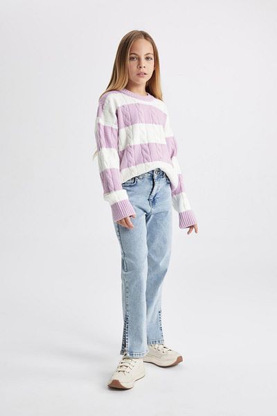 DeFacto Girl's Straight Fit Trousers