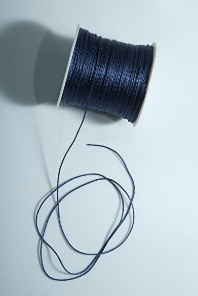 Eskişehir hobi sanat 1 мм 100 метрів темно-синього кольору парашутна мотузка макраме браслет намисто прикраса дизайн чотки мотузка