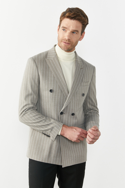 PAULMARK THIN STRIPED BLAZER JACKET