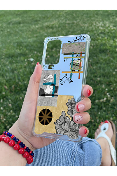 Coco Aksesuar Samsung Galaxy A52 Uyumlu Aynalı Manzara Desenli Darbe Kamera Korumalı Silikon Telefon Kılıfı