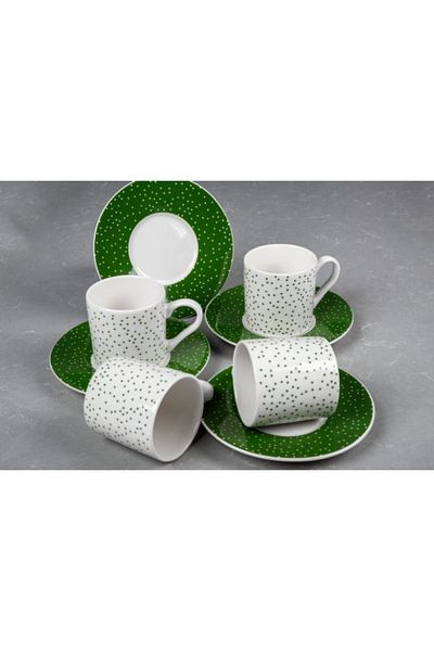 Eren Çini Seramiği Derun 12 Piece Coffee Cup Set 100 ml