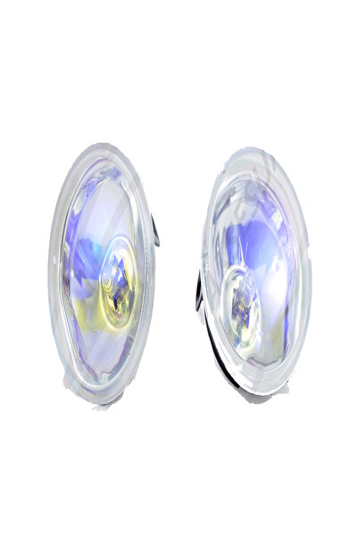 BTL OTOMOTİV 9 Cm Yuvarlak Sis Lambası Beyaz 12v Tampon Içi KOLORMATİK RAINBO...