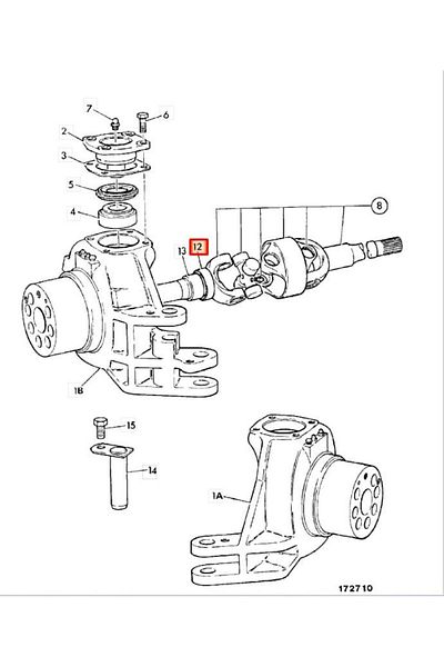 Partspro 904/50009/P - AXLE SEAL F06/1
