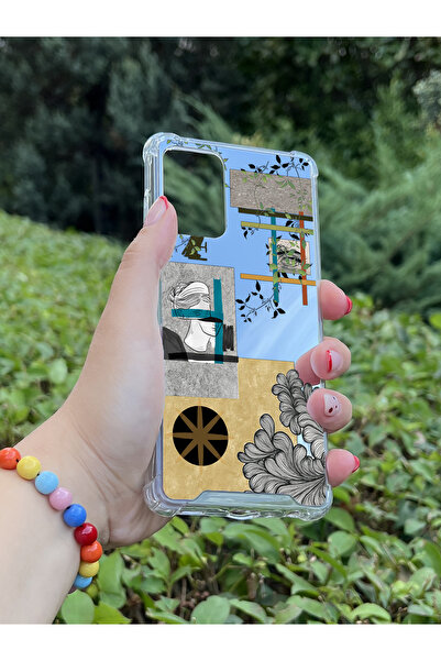 Coco Aksesuar Samsung Galaxy A52 Uyumlu Aynalı Manzara Desenli Darbe Kamera Korumalı Silikon Telefon Kılıfı