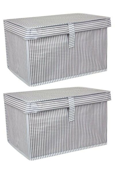 MİVESE Κουτί πολλαπλών χρήσεων 2 τεμαχίων Mini Organizer Organizer Γκρι 40*30*26 cm