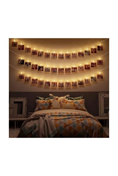 ELBA Led Işıklı Fotoğraf Mandalları -10 Lu