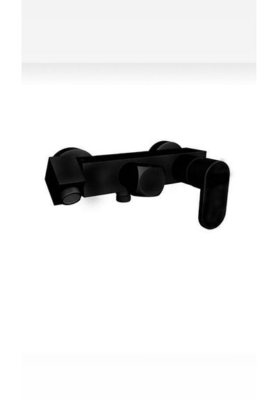 İSAOĞLU YAPI Black Bathroom Faucet Shower Faucet Black Bathroom Faucet Square Modern Design 360 Degree
