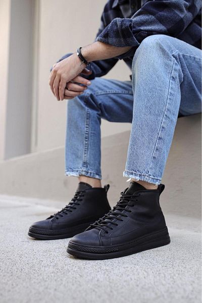 BZ Moda B-C030 ST Lace-Up Ορθοπεδική Σόλα Ανδρικές Χειμερινές Μπότες Αδιάβροχες και Ψυχρές Μαύρες