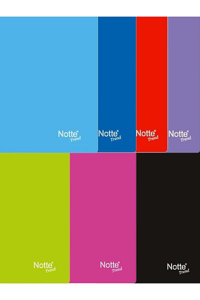 Notte Trend A4 80 de coli Copertă PVC cu spirală Notebook simplu