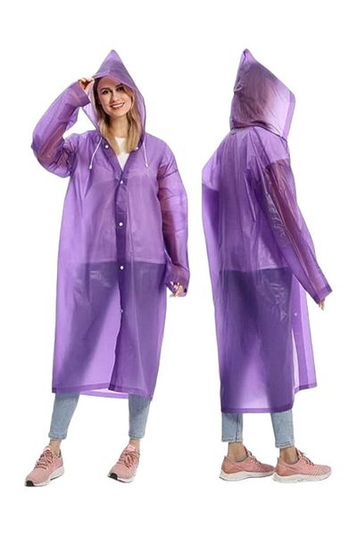 Mood Agenda Women's Windproof Hooded Raincoat Eva Raincoat