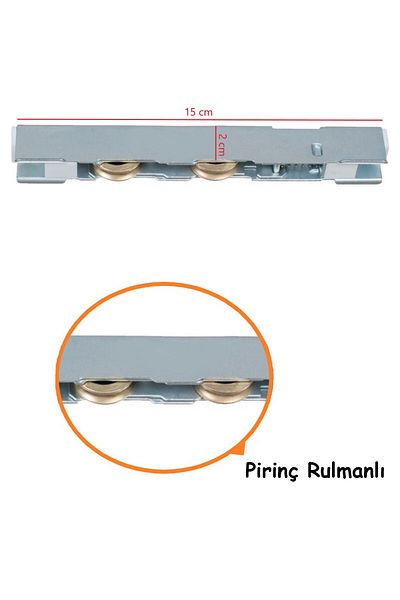 ŞENEL Yapı Market Brass Wheel PVC Sliding Wheel Door Window Bearing Slider Wheel