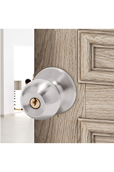 ŞENEL Yapı Market Knob Hotel Type Door Lock Handle Satin Room Keyed
