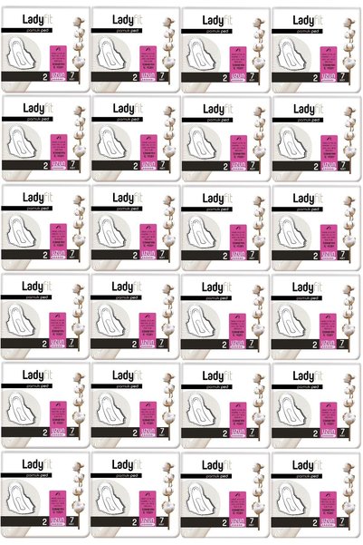 Lady Fit Ladyfit Cotton Pad Long Set of 24 (Inner Piece 168) (24pk*7)