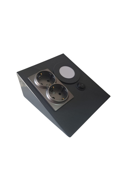 ERD TEKNOLOJİ UNDER COUNTER CABINET STAINLESS ANTHRACITE DOUBLE SOCKET LAMP (DAYLIGHT SPOTLIGHT)