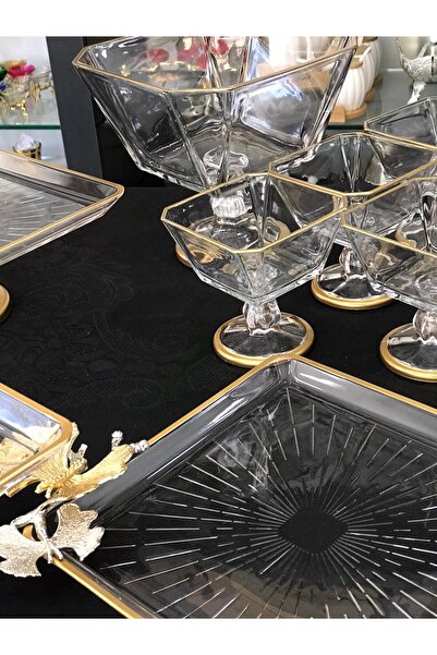 Santara AVANGARDE GOLD DOUBLE BUTTERFLY 11 PIECES GORGEOUS PRESENTATION SET