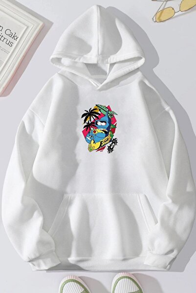 Adrift Unisex majica Crazy Banana Sa deznom - KP-BIJELA-BANANA