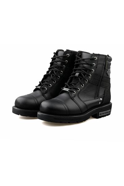 Harley Davidson 025M100637 Men's Casual Boots 025M100637-CARTER-BLACK-LEATHER Black