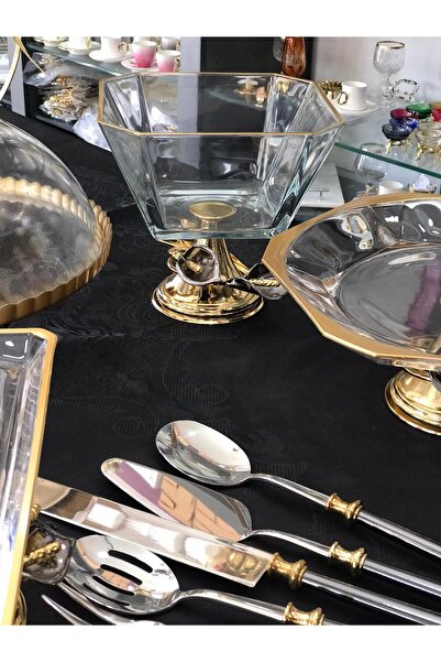 Santara AVANGARDE GOLD PROMOTION SET WITH DOUBLE TRASH FLOWERS, 4 PROMOTIONS AND 5 SERVICE SETS