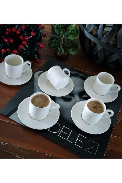 REGNA HOME Harmony Duru Turkish Coffee Cup Set for 6 People