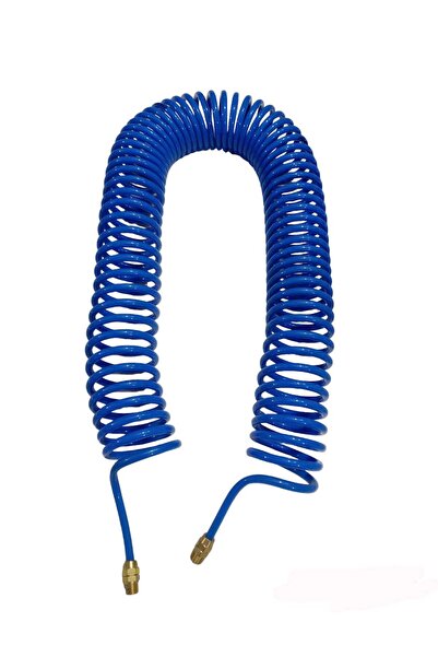 Akdeniz 5x8 mm PU Poliüretan Sprial Hava Hortumu 15 Metre