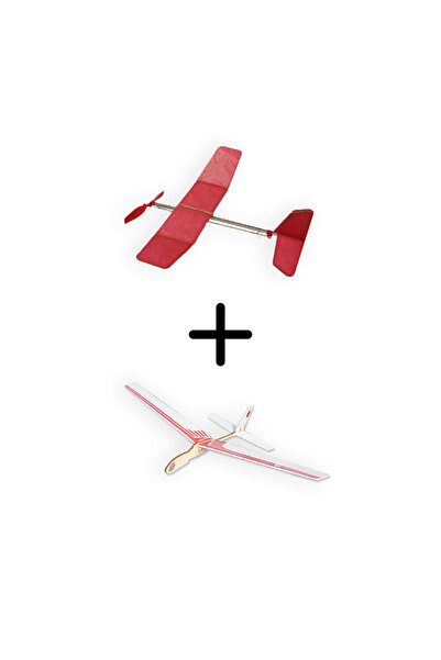 Hobi Modelci Lastik Motorlu Model Uçak - Maket Uçak - 3d Puzzle - Baykuş + Uçman