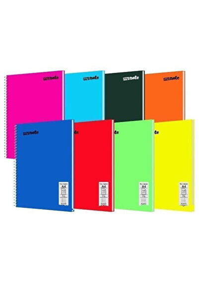 Mynote My Note Flex Neo 80 Yaprak Çizgili A4 Pvc Yumuşak Kapak Spiralli Defter